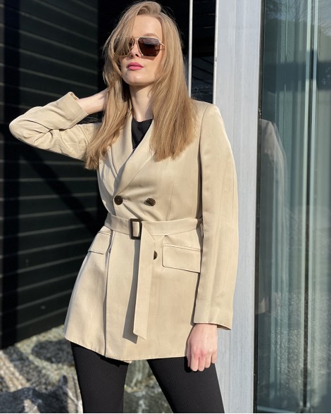 Sako dámské Massimo Dutti béžové